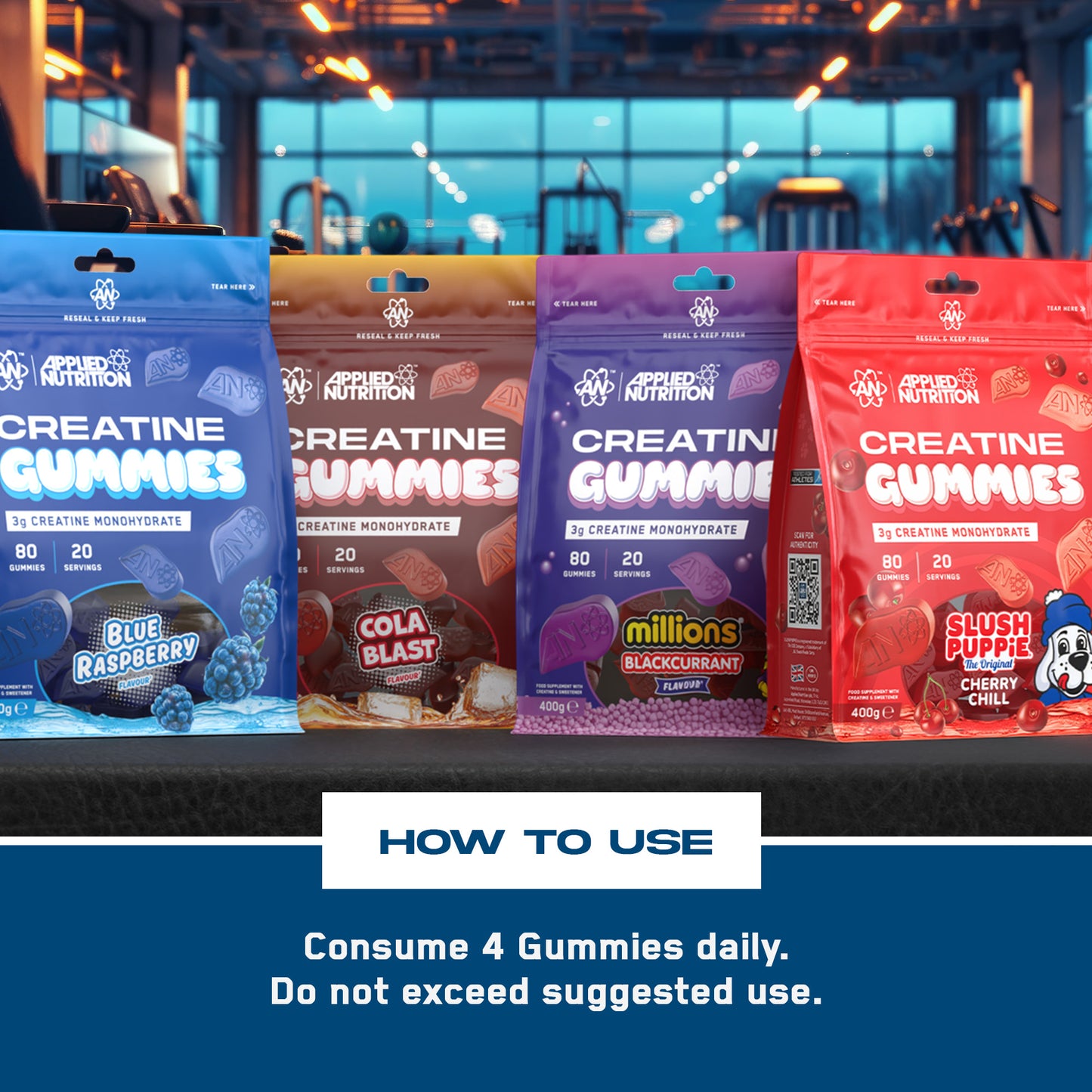 Pure Creatine Gummies (20 Servings)