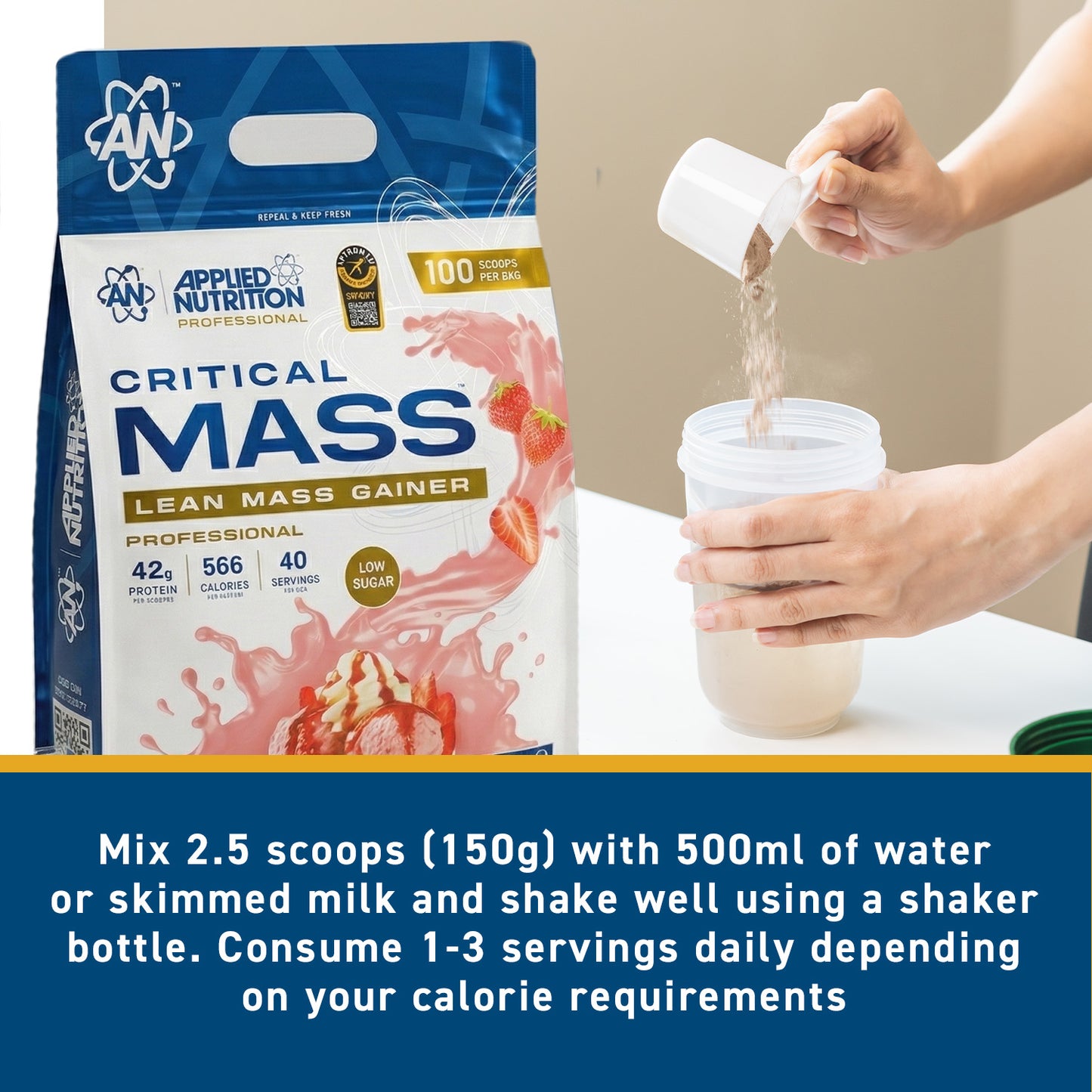 Critical Mass Professional 6kg - Lean Mass Gainer (40 Servings)