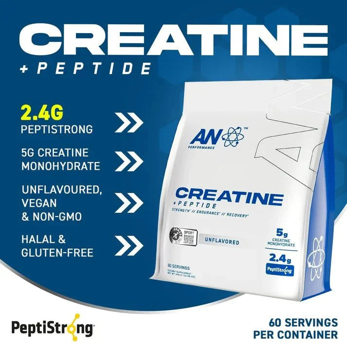 Creatine + Peptide 444gr - 60 Servings | Strength & Recovery