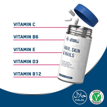 Hair Skin and Nails Collagen Capsules - 30 Servings