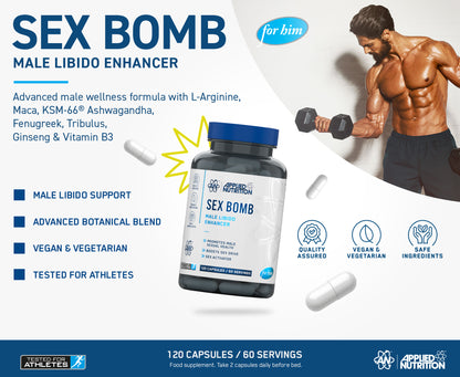 Sex Bomb Male Libido Enhancer 120 v caps