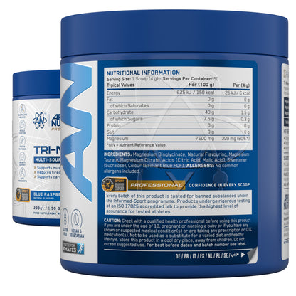 Tri-Magnesium Powder – Magnesium Bisglycinate, Citrate & Taurate