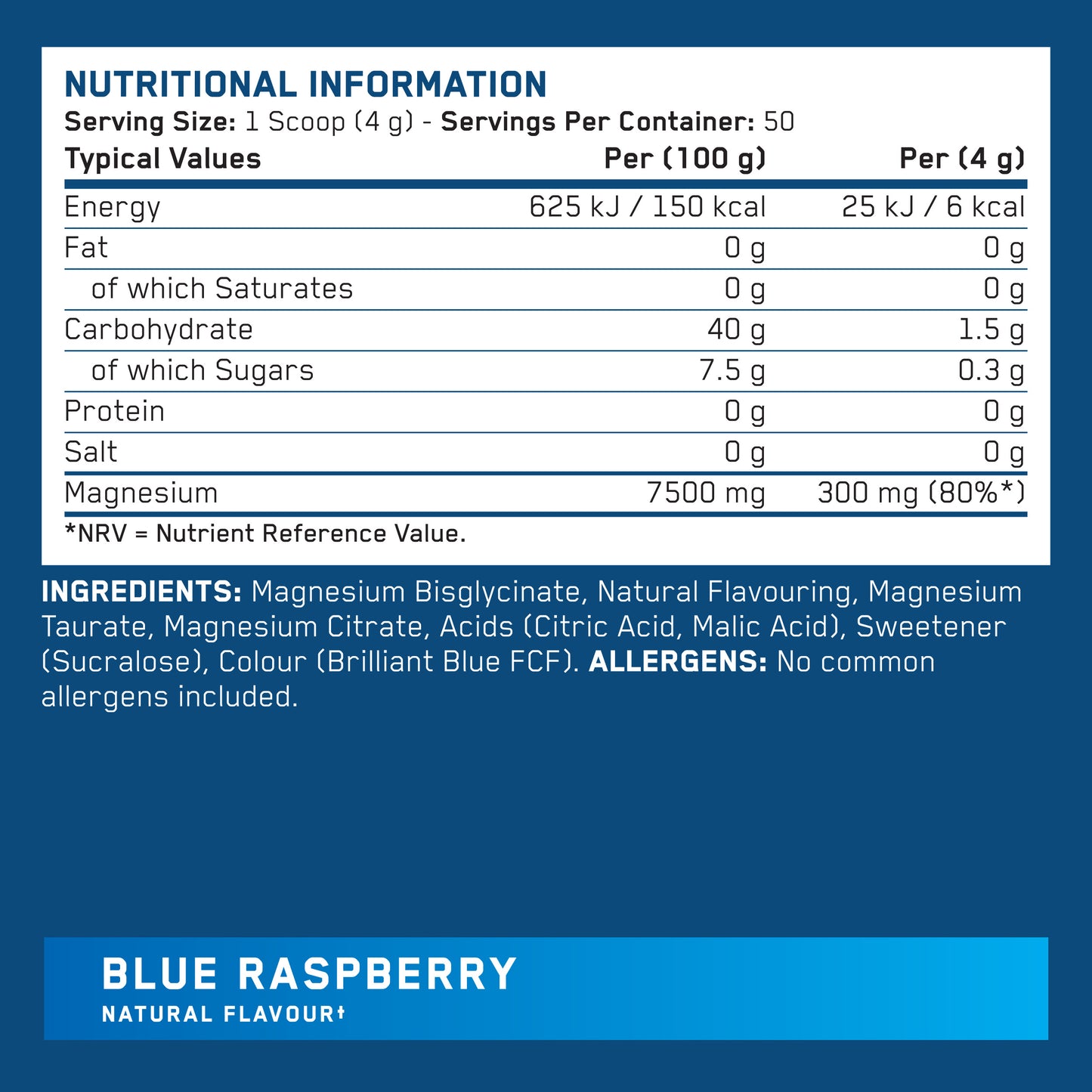 Tri-Magnesium Powder – Magnesium Bisglycinate, Citrate & Taurate