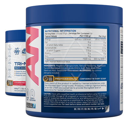 Tri-Magnesium Powder – Magnesium Bisglycinate, Citrate & Taurate