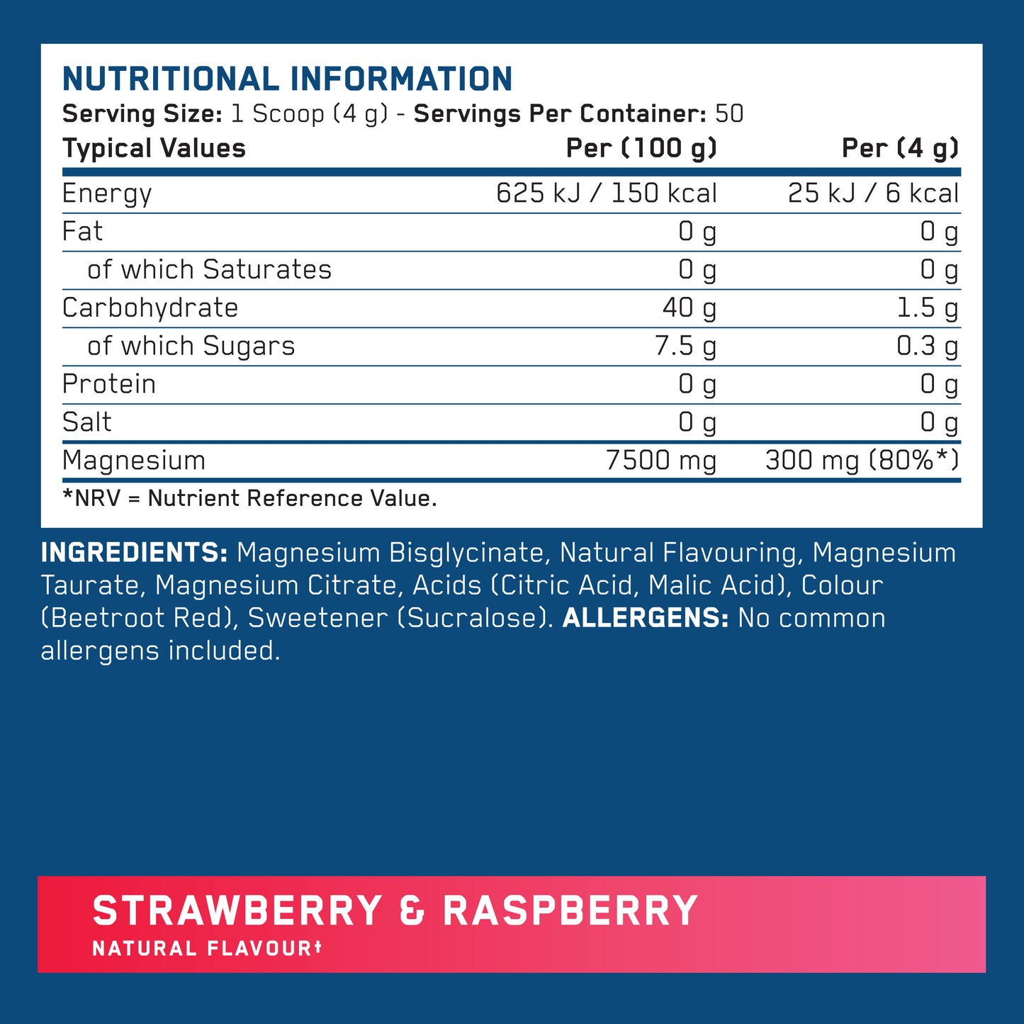 Tri-Magnesium Powder – Magnesium Bisglycinate, Citrate & Taurate