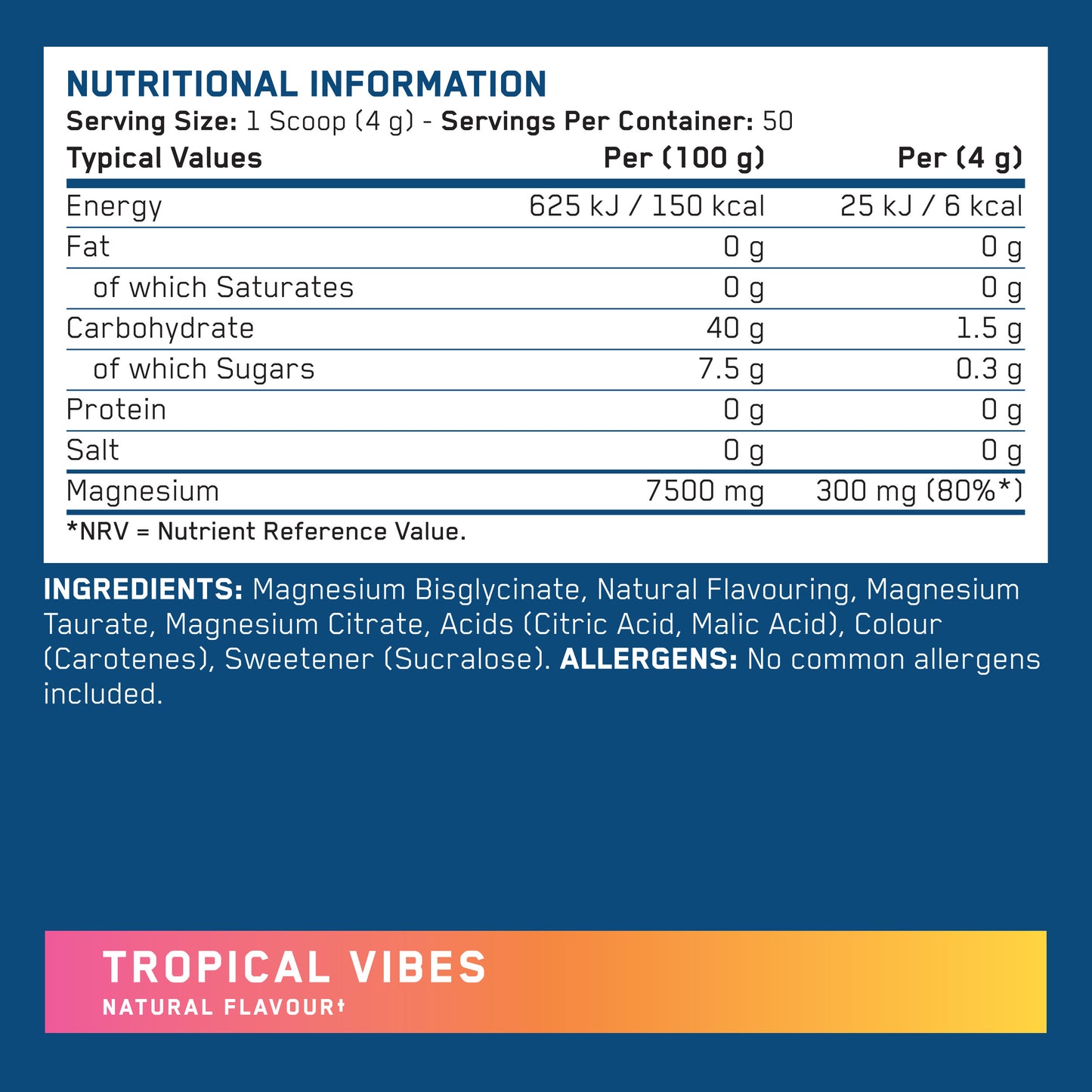 Tri-Magnesium Powder – Magnesium Bisglycinate, Citrate & Taurate