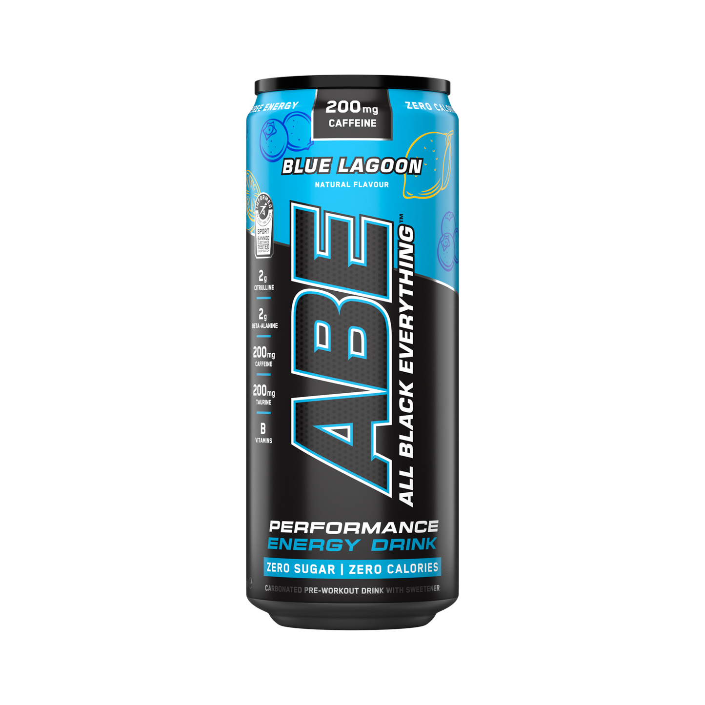 ABE - Energy & Performance Pre Workout Cans x12 - Sin azúcar.