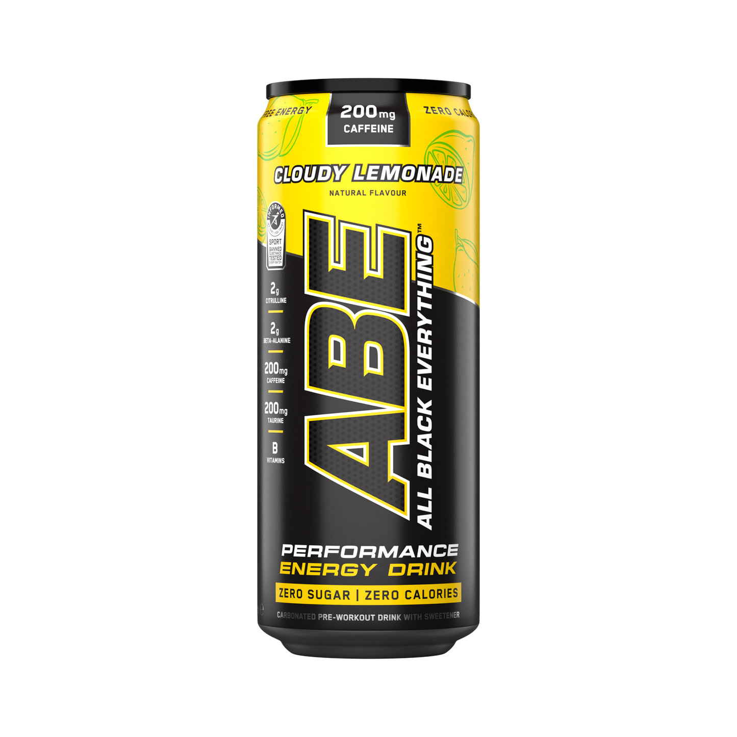 ABE - Energy & Performance Pre Workout Cans x12 - Sin azúcar.