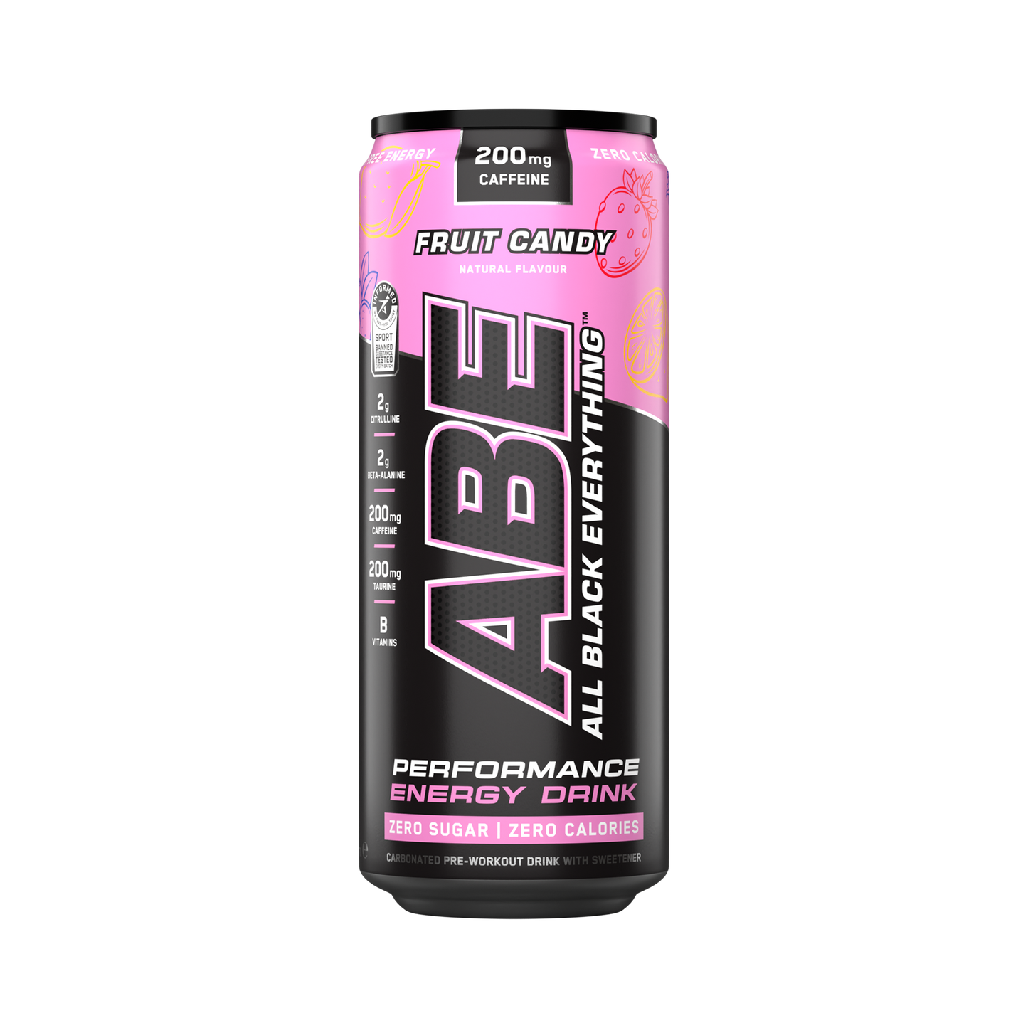 ABE - Energy & Performance Pre Workout Cans x12 - Sin azúcar.