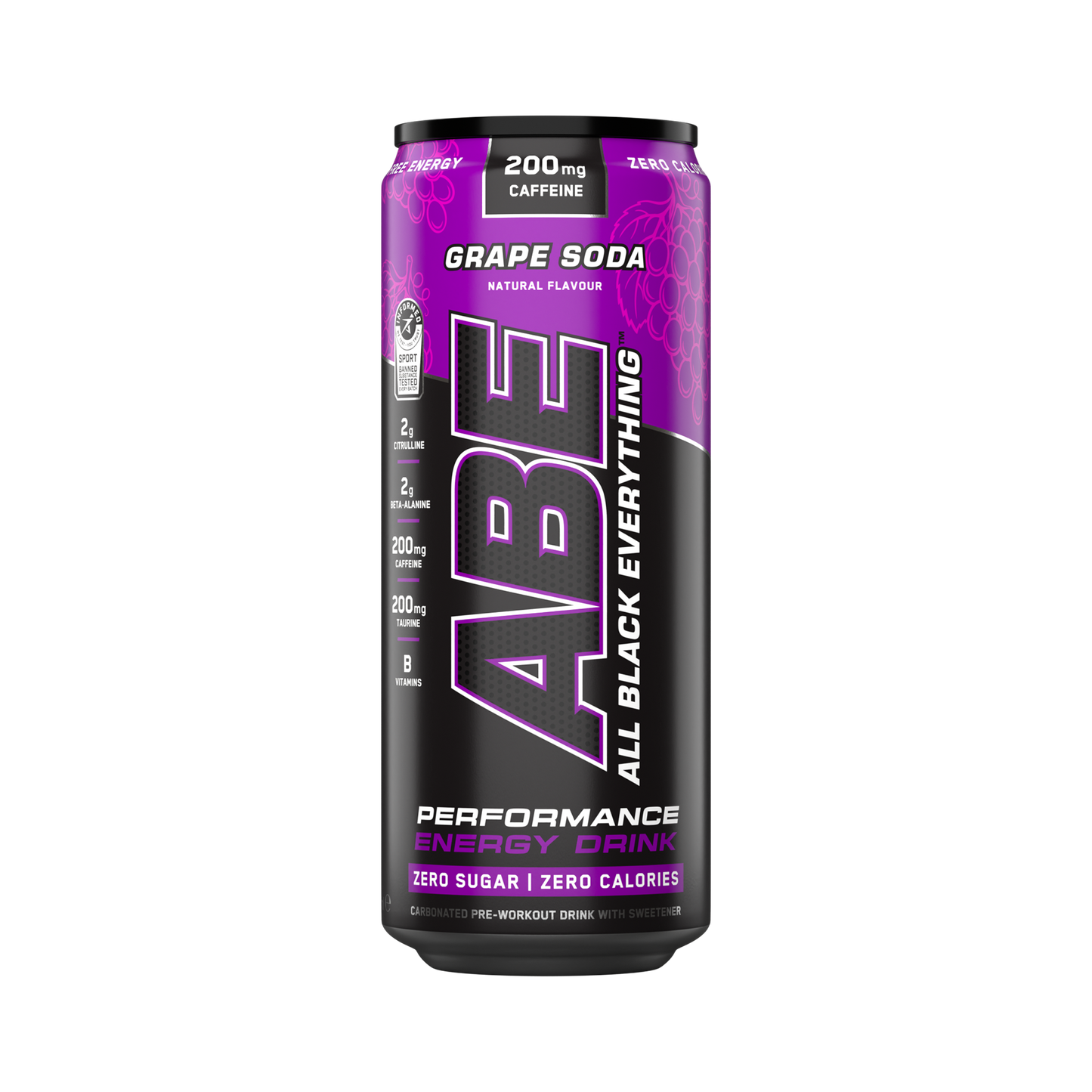 ABE - Energy & Performance Pre Workout Cans x12 - Sin azúcar.