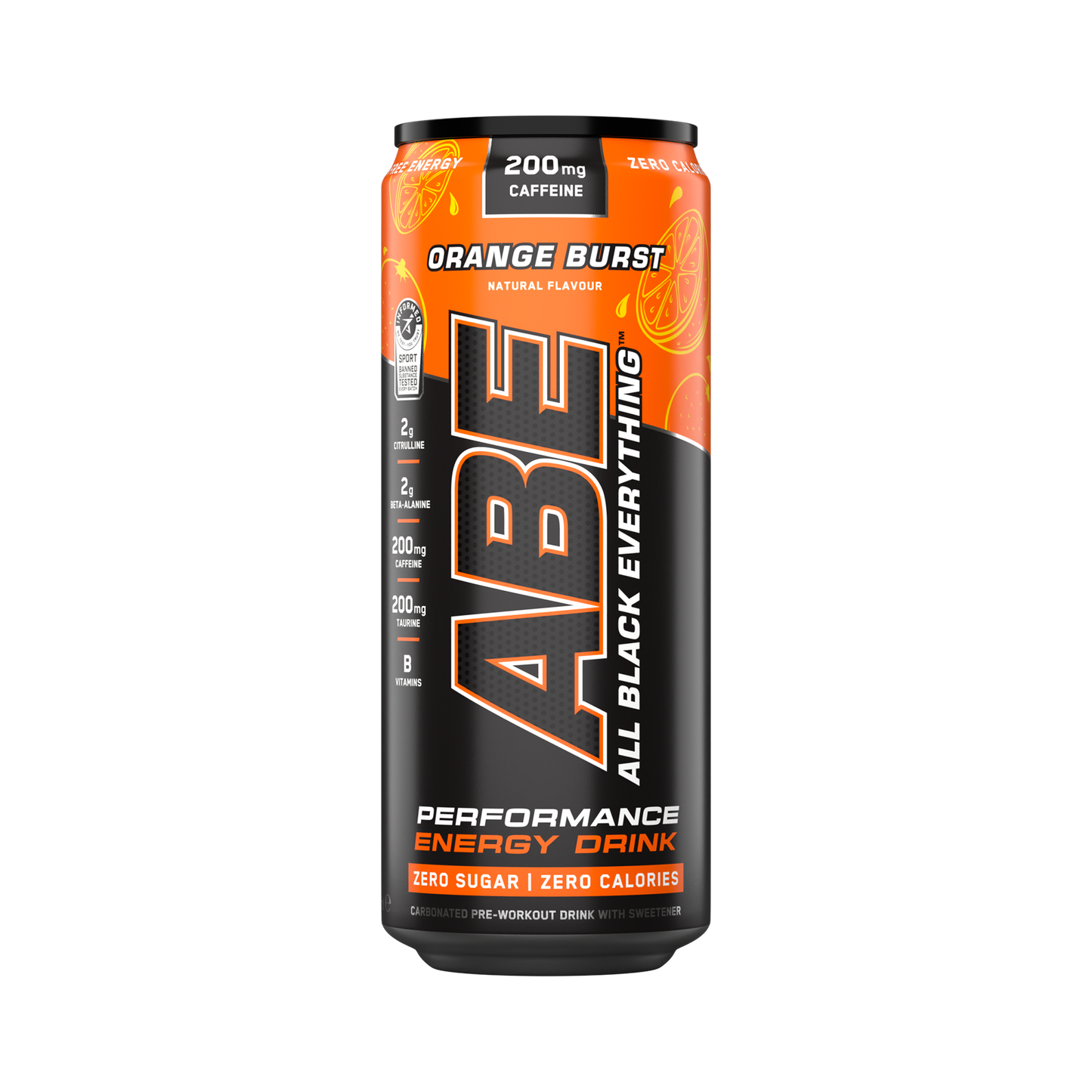 ABE - Energy & Performance Pre Workout Cans x12 - Sin azúcar.