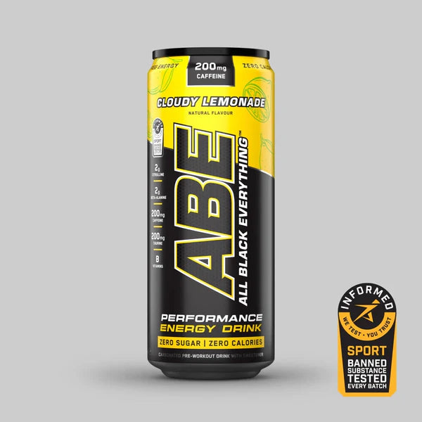 ABE - Energy & Performance Pre Workout Cans x12 - Sin azúcar.