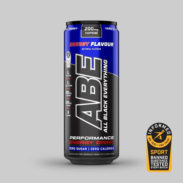 ABE - Energy & Performance Pre Workout Cans x12 - Sin azúcar.