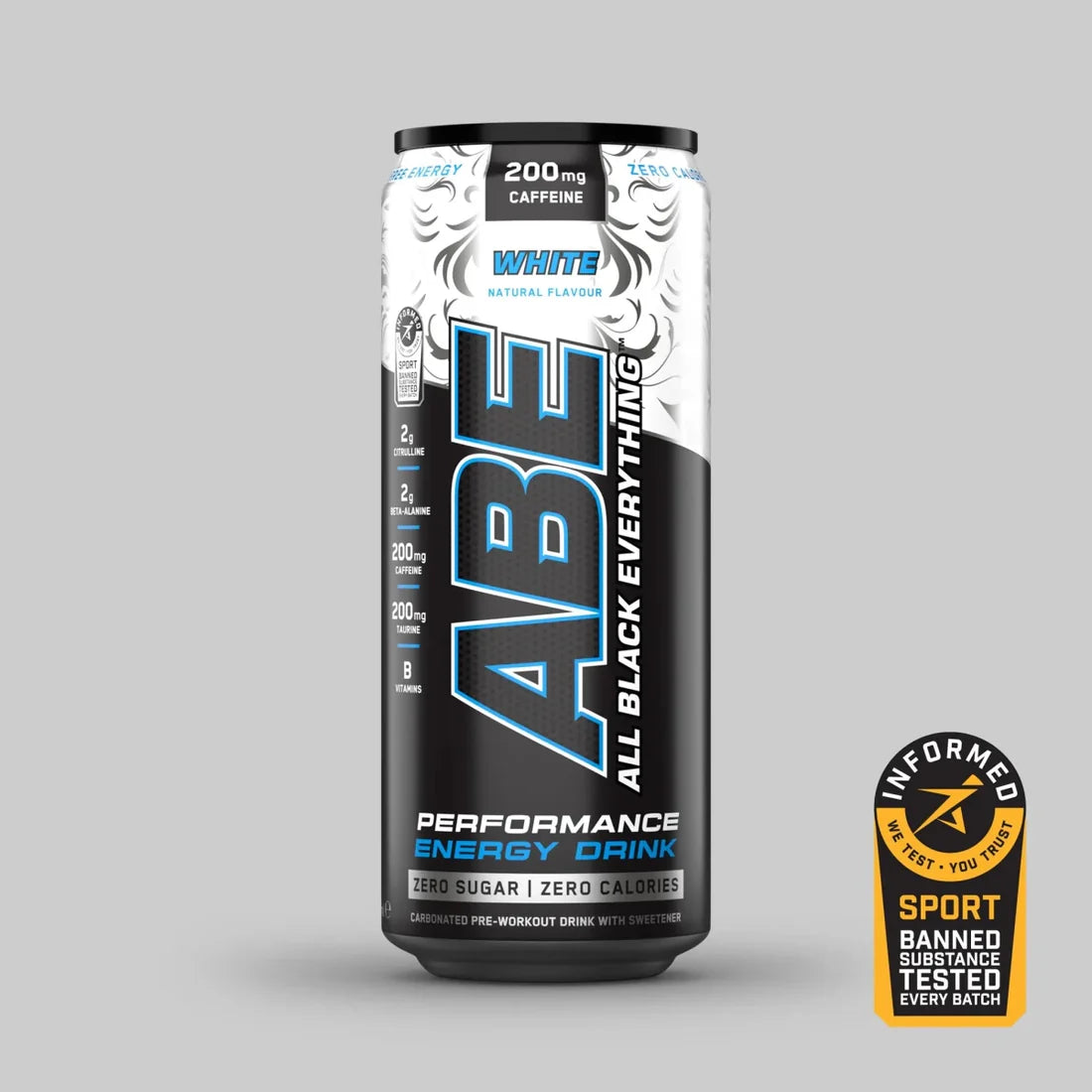 ABE - Energy & Performance Pre Workout Cans x12 - Sin azúcar.