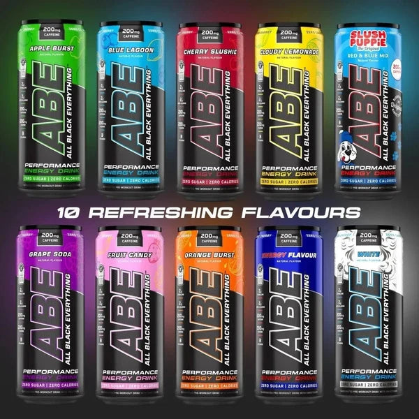 ABE - Energy & Performance Pre Workout Cans x12 - Sin azúcar.