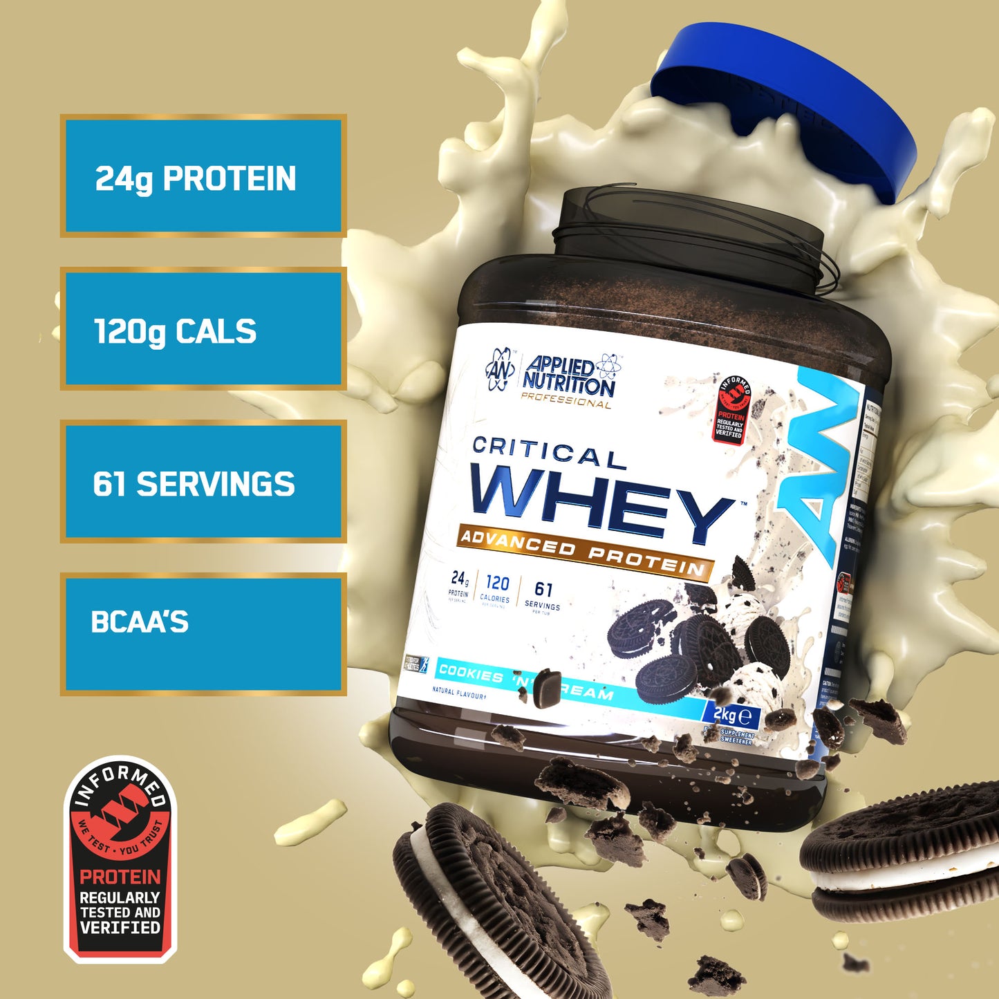 Critical Whey Protein 2kg (67 Servings)